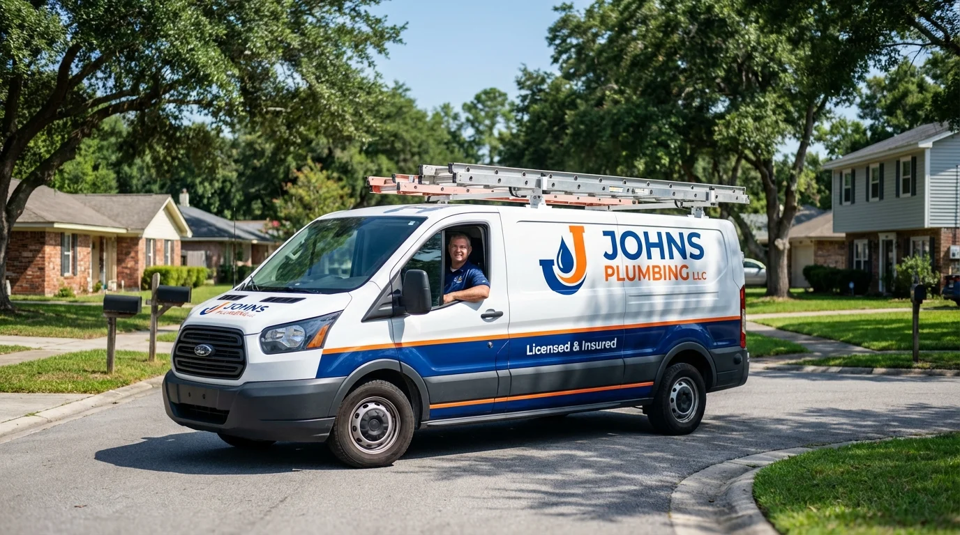 Johns Plumbing LLC service van in Wellton, AZ