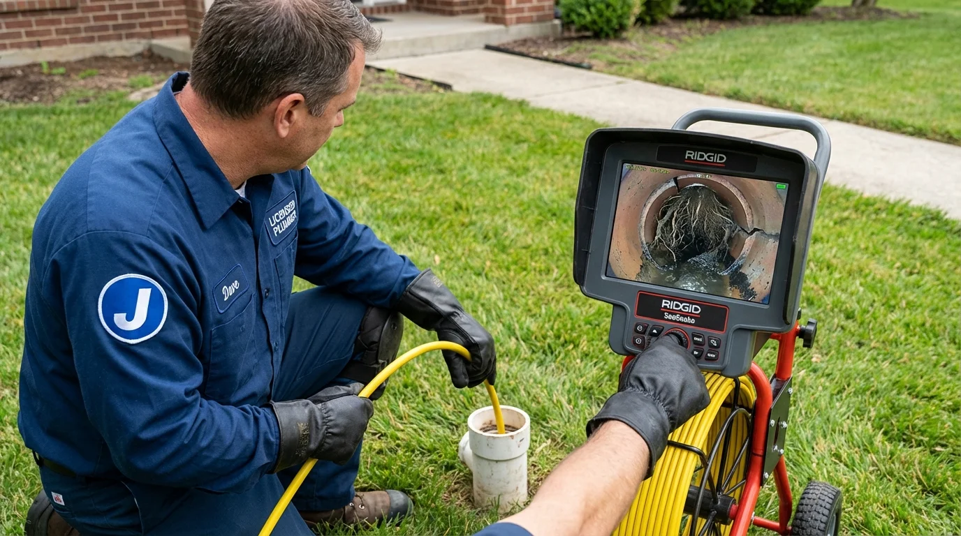 Sewer camera inspection being performed by Johns Plumbing LLC in Wellton